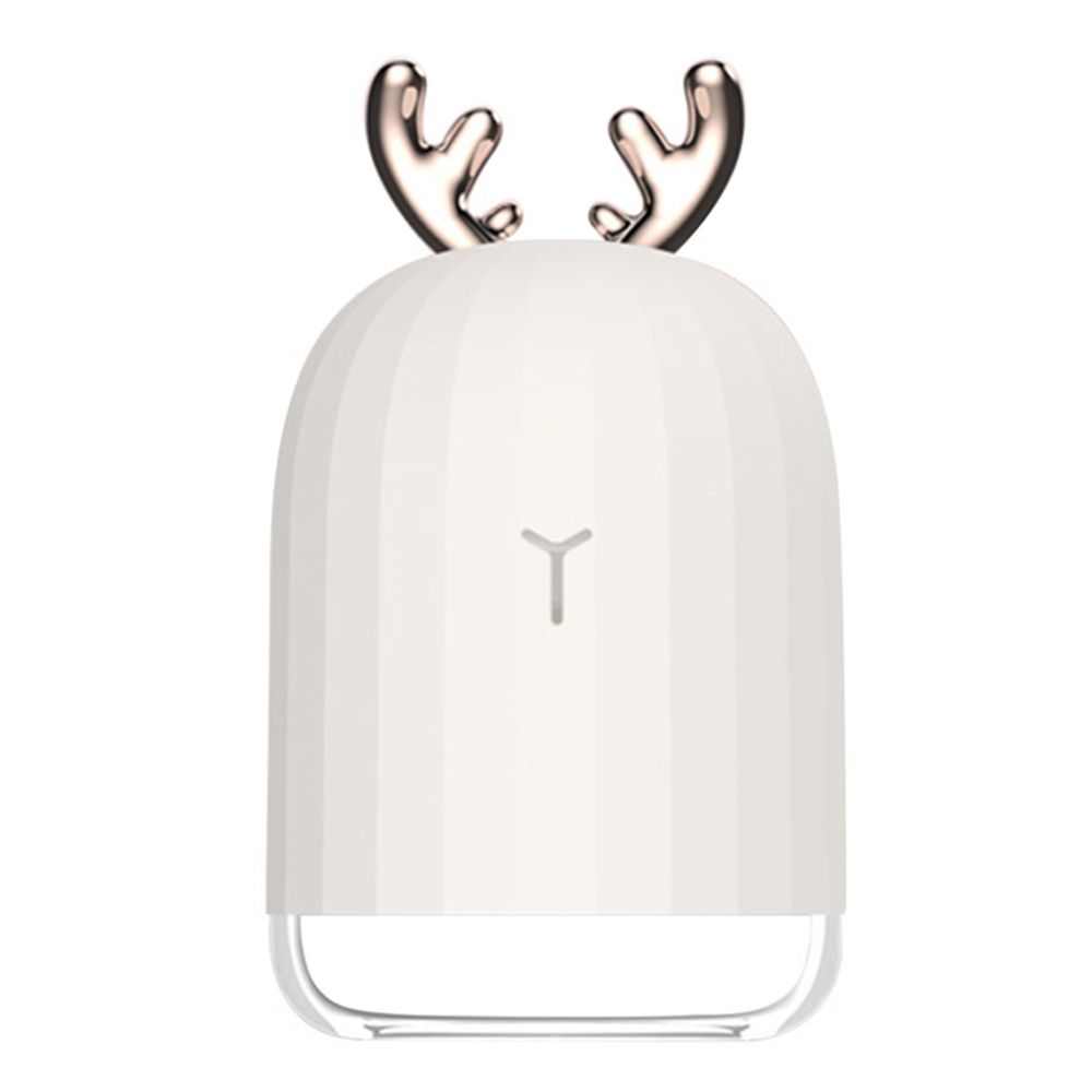 

White Deer Desktop Aroma Mini Diffuser Air Humidifier 7 Color Lights 220ML USB Aromatherapy Machine - White