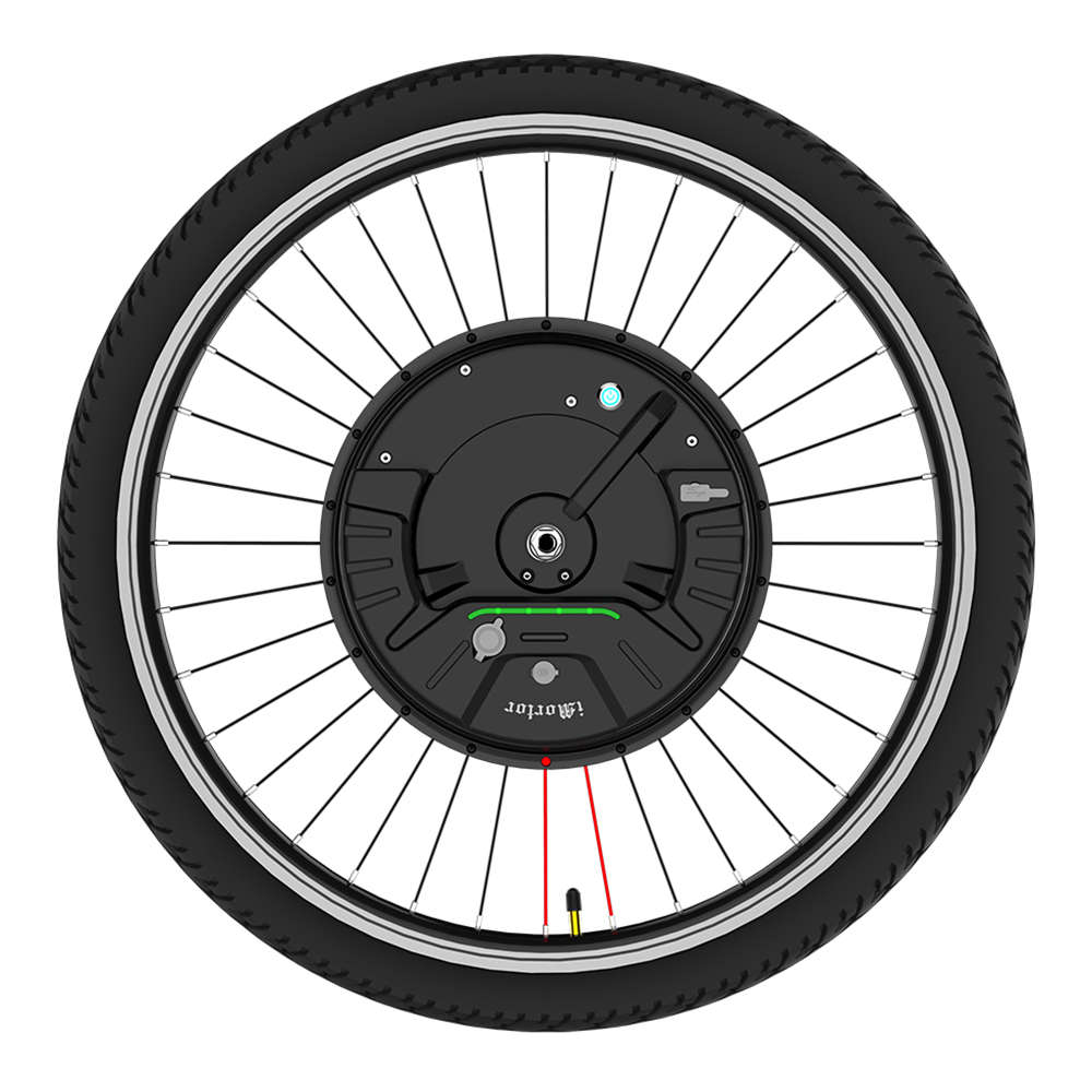 

iMortor3 Permanent Magnet DC Motor Bicycle Wheel 26 Inch With App Control Adjustable Speed Mode V Break - EU Plug