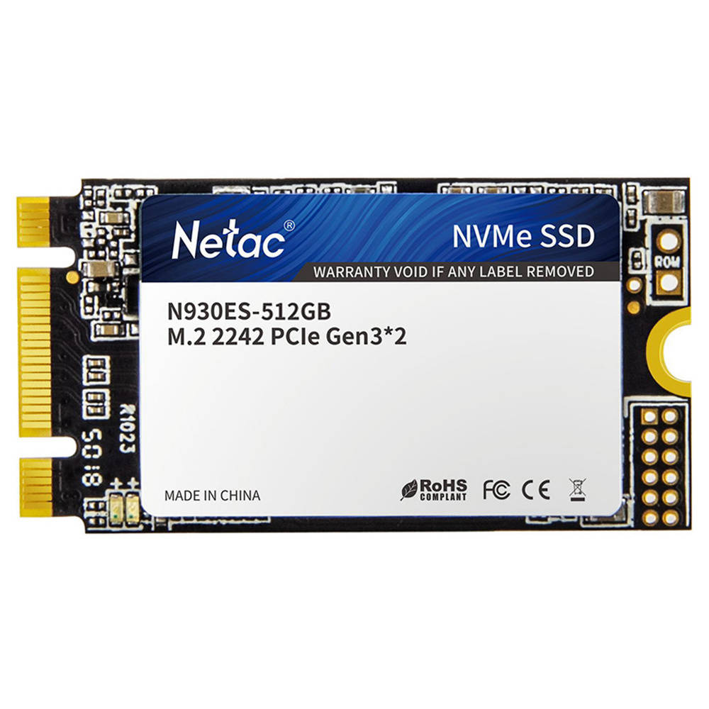 

Netac N930ES NVMe M.2 512GB SSD Internal Solid State Drive Reading Speed 2000MB/s