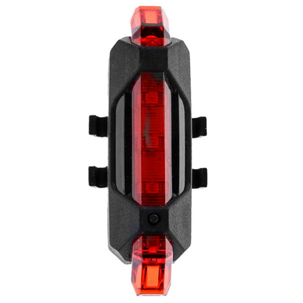 

Super Bright Portable USB Rechargeable Bicycle Tail Safety Warning Light Taillight Lamp -Red