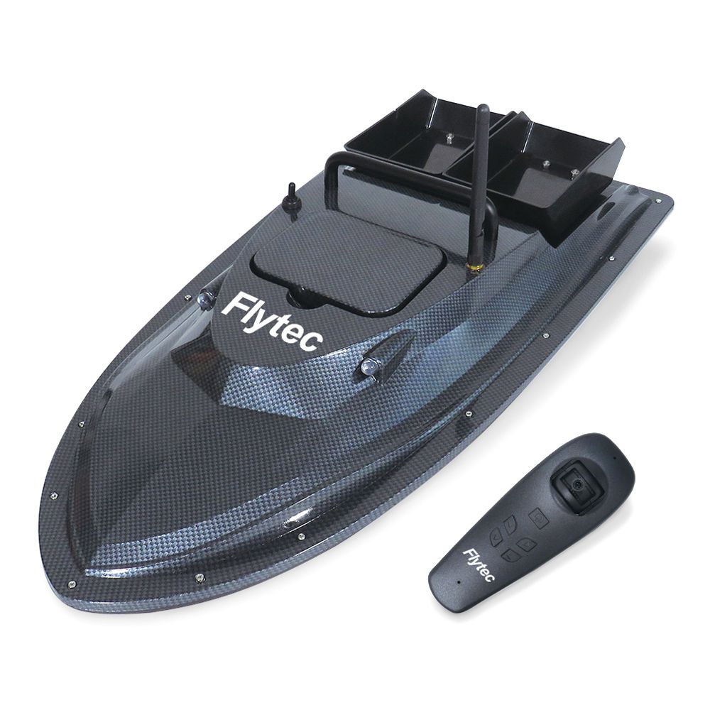 

Flytec V007 2.4G Dual Motor Intelligent Remote Control 500m Fishing Finder Bait RC Boat RTR - Black