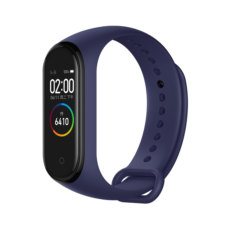

Xiaomi Mi Band 4 Smart Bracelet 0.95 Inch AMOLED Color Screen Built-in Multifunction Heart Rate Monitor 5ATM Water Resistant 20 Days Standby - Blue