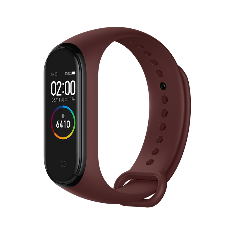 

Xiaomi Mi Band 4 Smart Bracelet 0.95 Inch AMOLED Color Screen Built-in Multifunction Heart Rate Monitor 5ATM Water Resistant 20 Days Standby - Wine Red