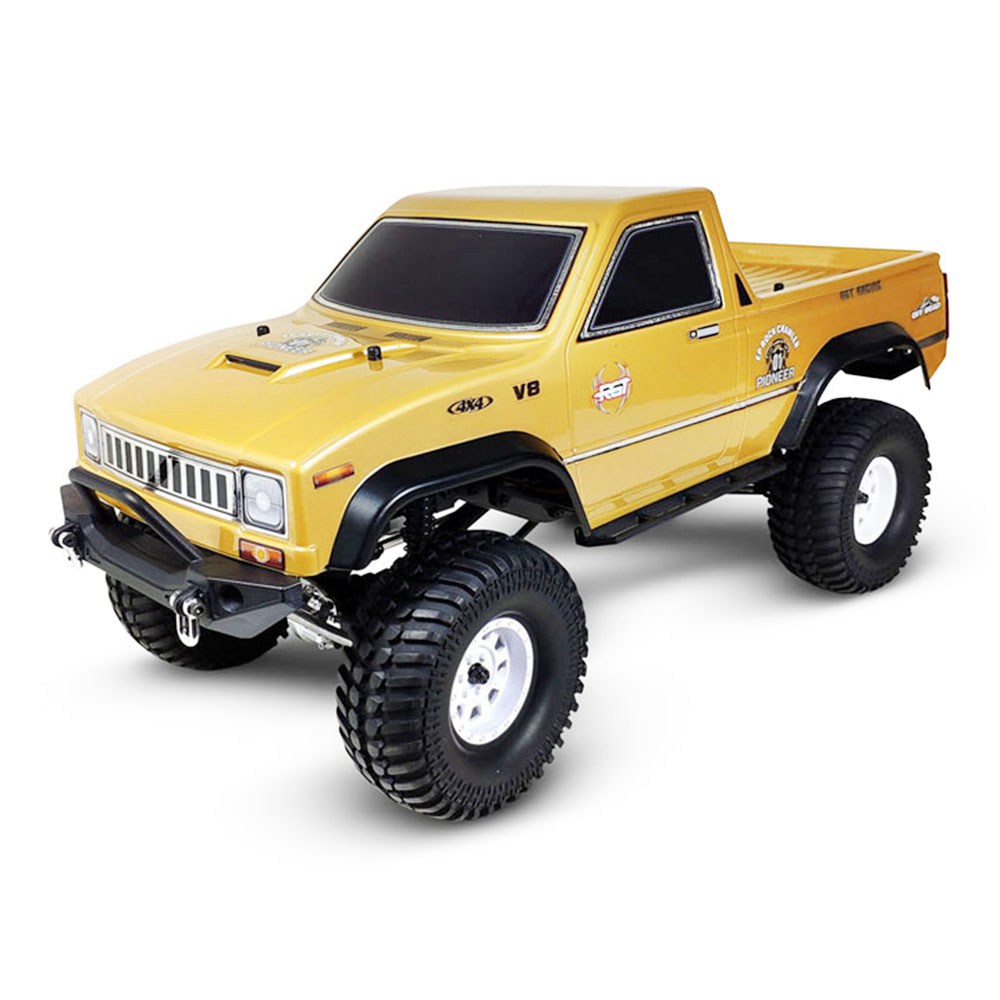 

RGT Pioneer EX86110 1/10 2.4G 4WD Brushed Waterproof Off-road Climbing Rock Crawler Truck RC Car RTR - Yellow