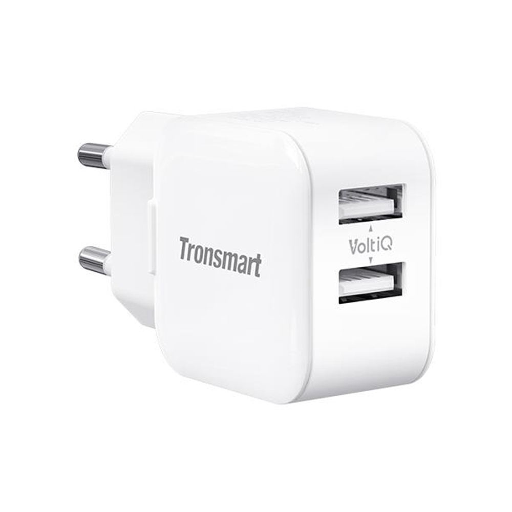 

Tronsmart W02 Dual Port USB Wall Charger 12W VoltiQ for iPhone iPad Samsung - EU