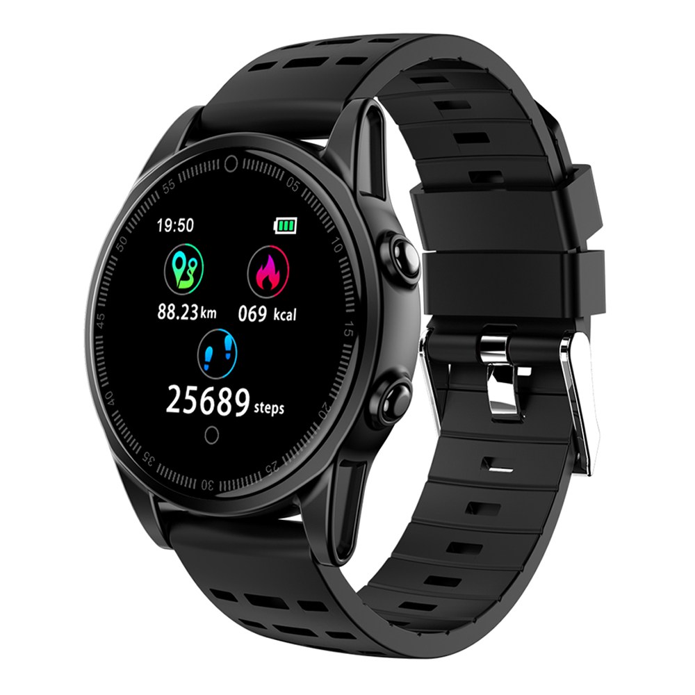 

Makibes R13 Pro SmartWatch 1.22 Inch IPS Screen IP67 Heart Rate Blood Pressure Monitor Silicon Strap - Black