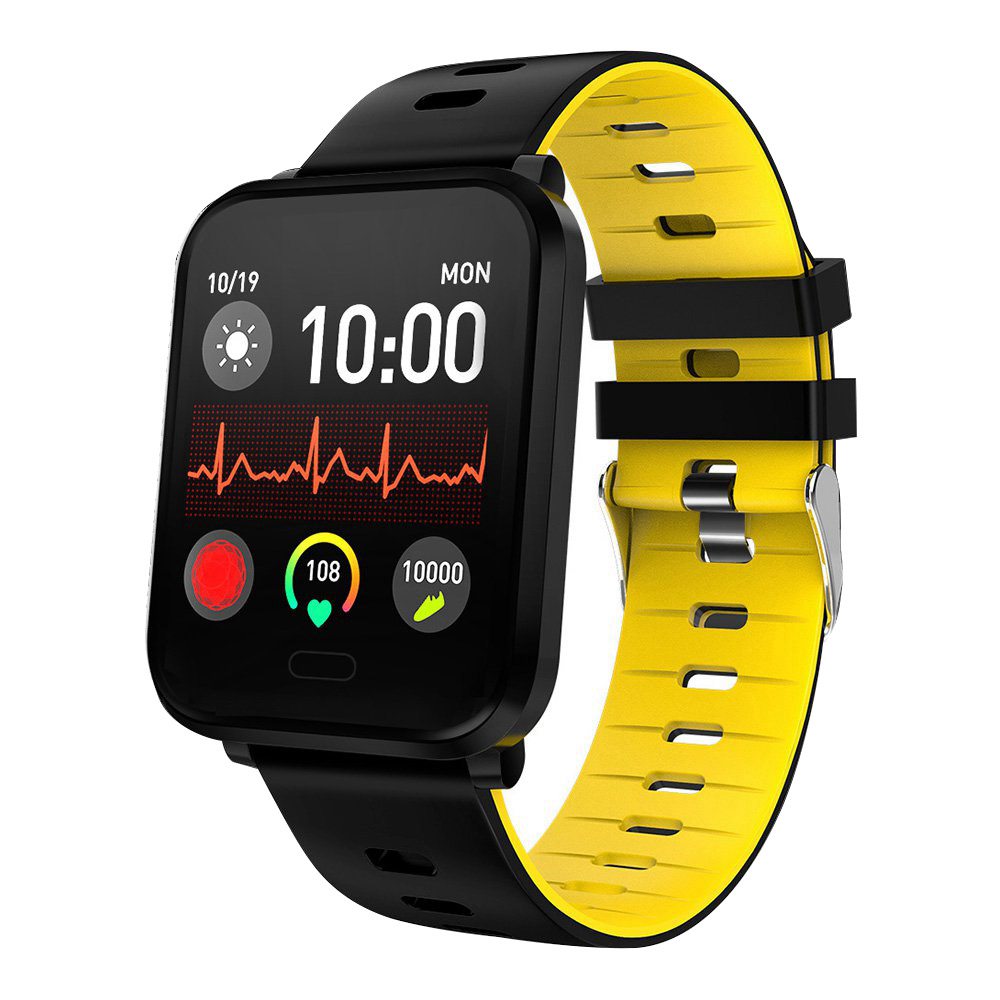 

Makibes K10 Smartwatch Remote Camera 1.3 Inch Screen IP68 Water Resistant Heart Rate Blood Pressure Monitor - Yellow