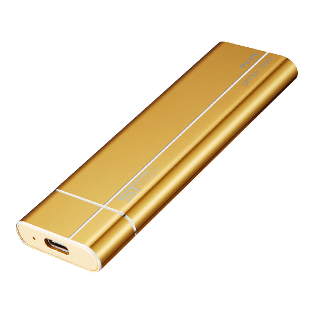 

STmagic SPT30 Plus 128GB Mini Portable NVME SSD USB3.1 To Type-C Solid State Drive Read Speed 1810MB/s - Gold