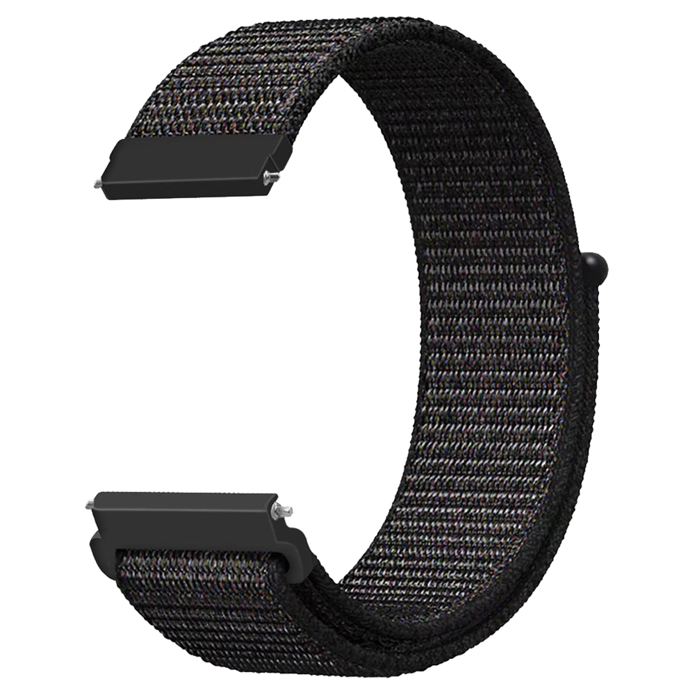 

Replacement Watch Band for Huami Amazfit GTR 47MM Loop Nylon Canvas Strap - Black