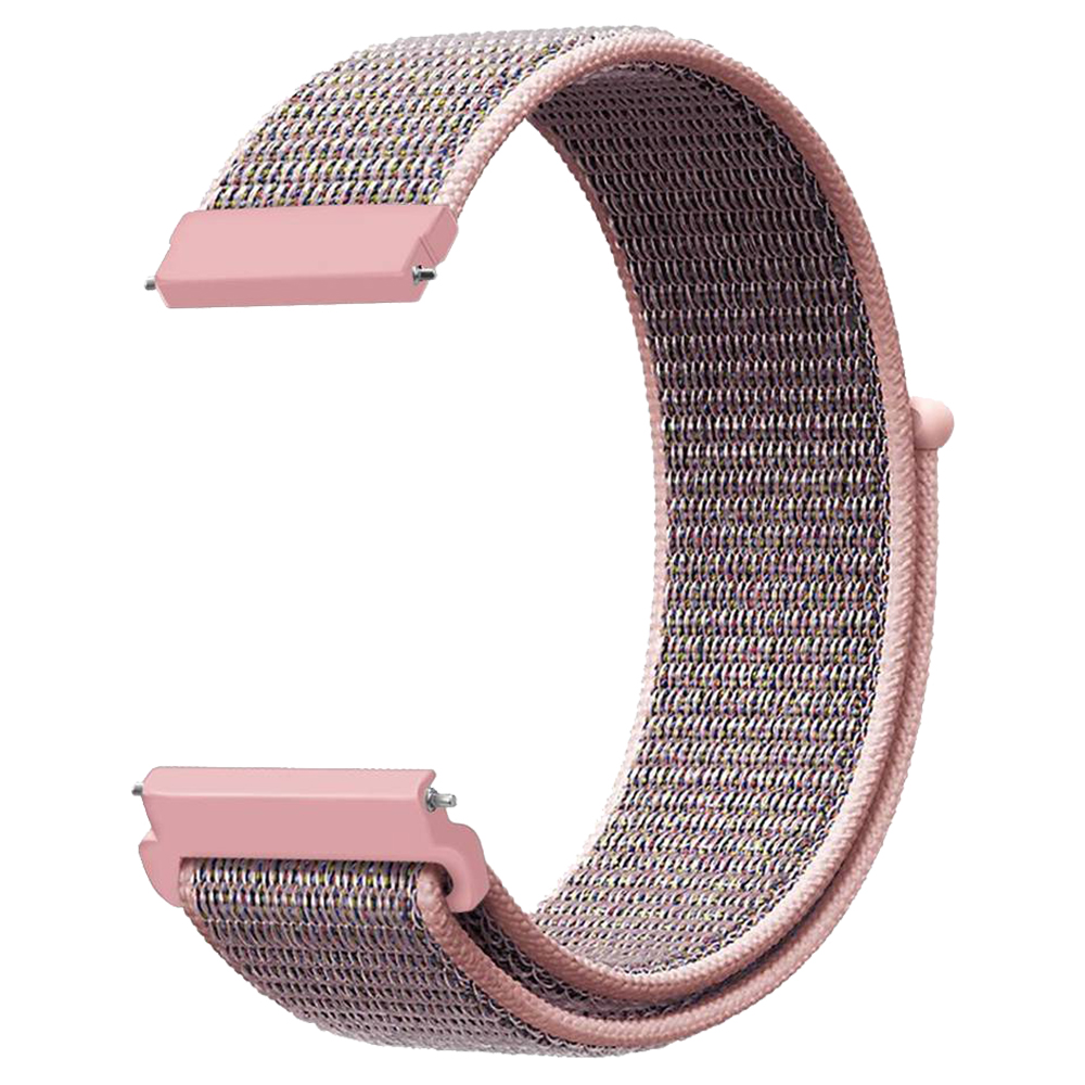 

Replacement Watch Band for Huami Amazfit GTR 47MM Loop Nylon Canvas Strap - Pink