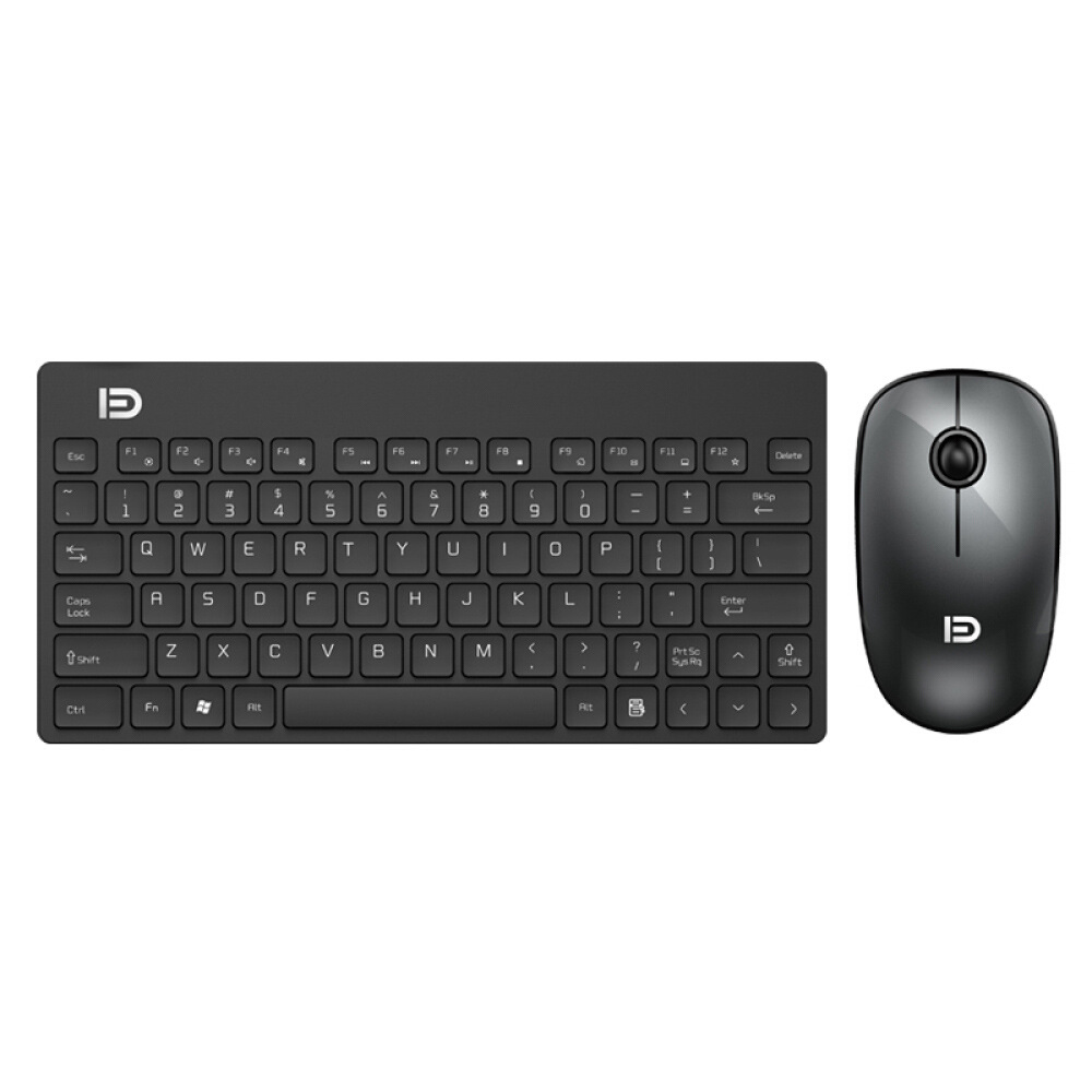 

FD 1500 Portable Wireless Keyboard Mouse Combos 1500DPI 79 Keys - Black
