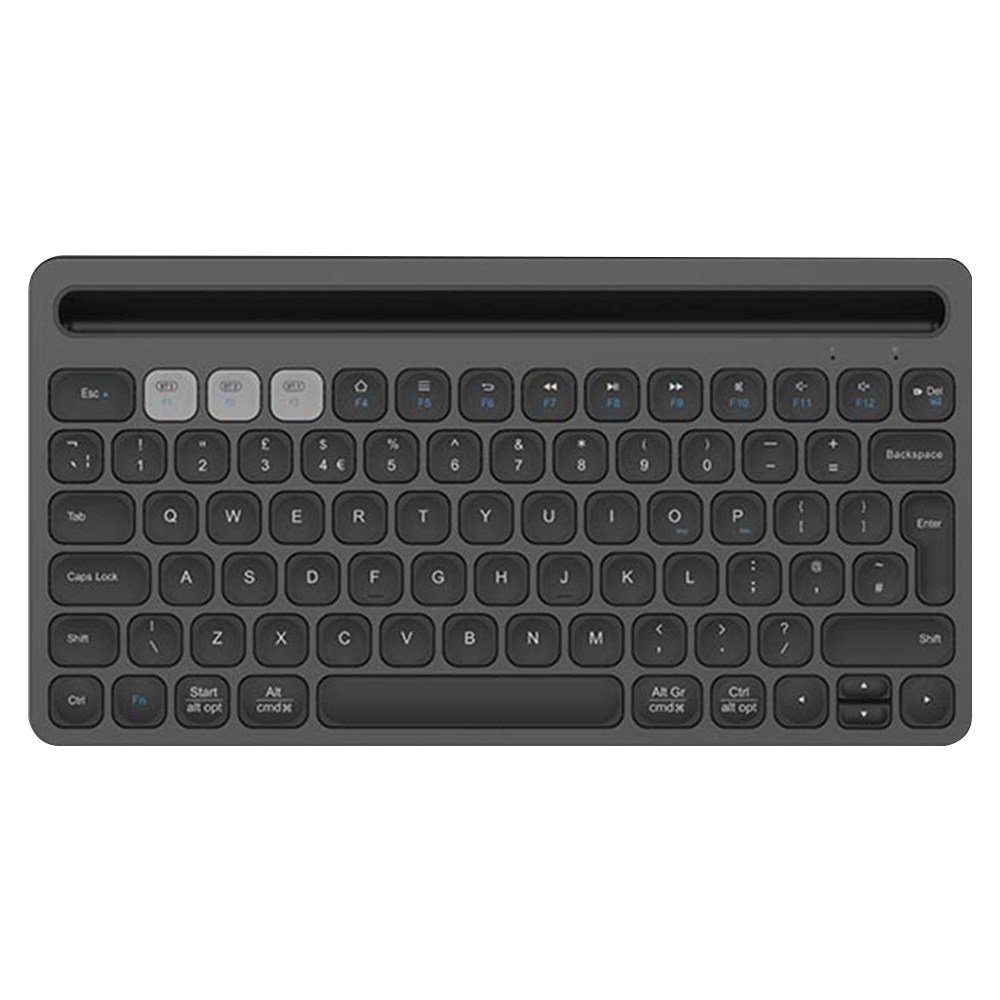 

FD ik8500 Portable Wireless Bluetooth Keyboard Ultra Slim Mute Metal Panel 78 Keys - Black