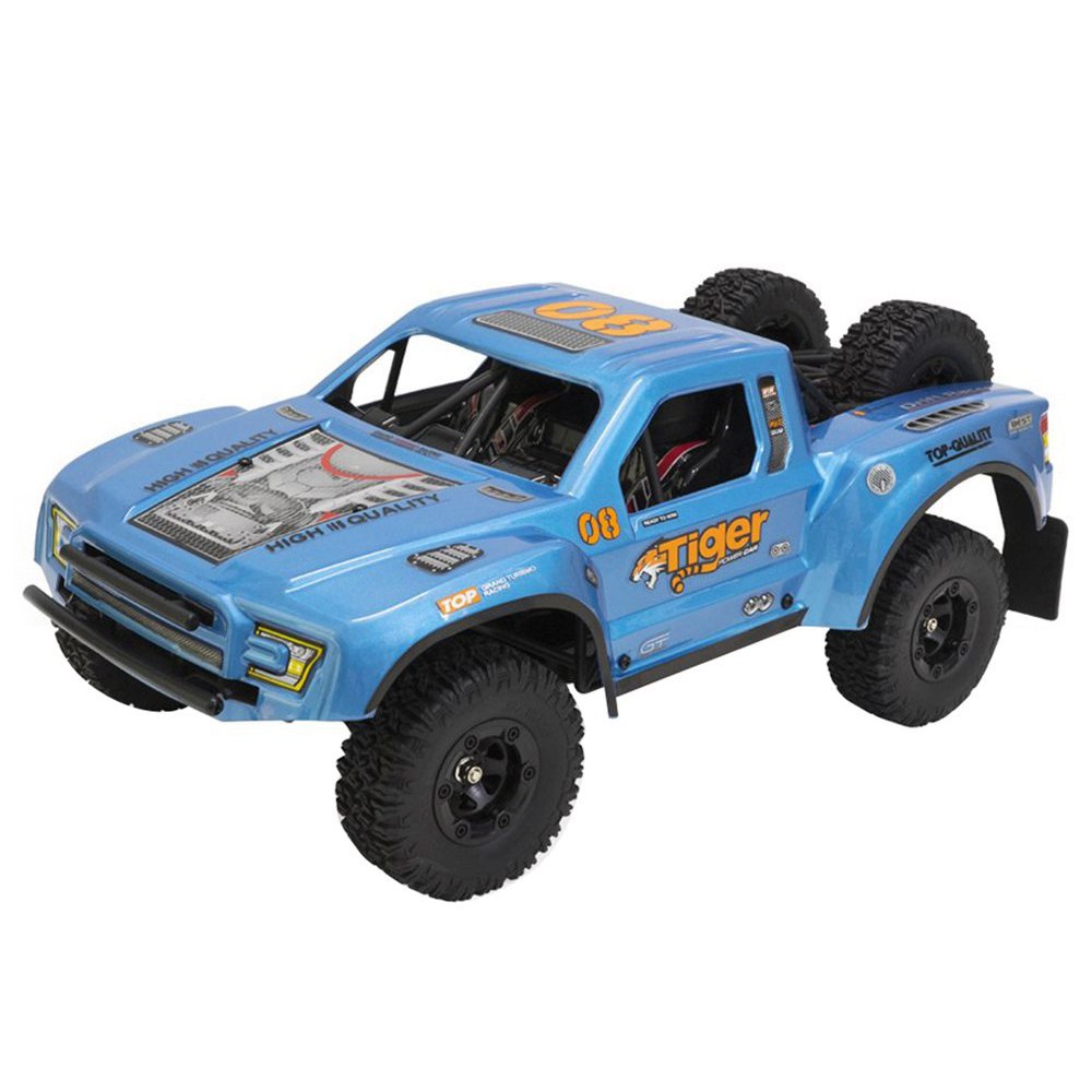 

Feiyue FY08 Tiger Brushless 2.4G 4WD 1/12 35A Waterproof ESC 55km/h Short Course RC Vehicle Car RTR - Blue