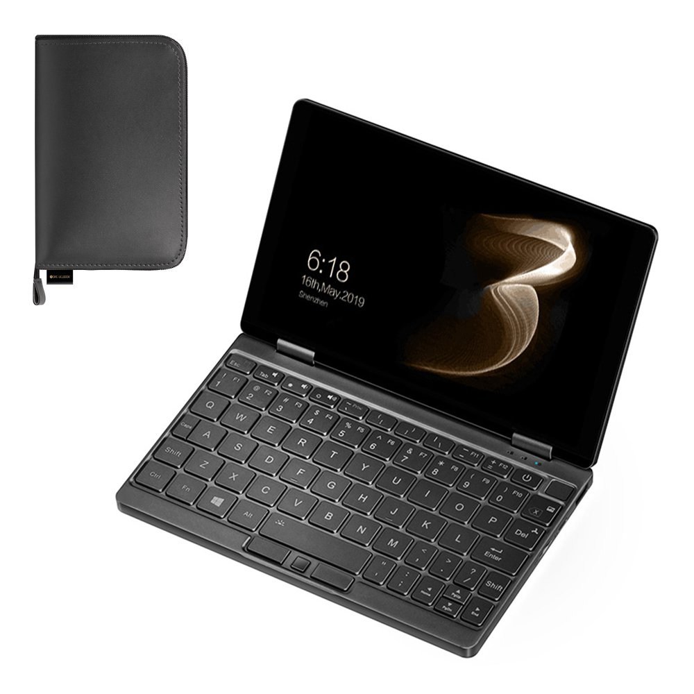

One Netbook One Mix 3S Yoga Pocket Laptop Intel Core M3-8100Y Dual-Core (Black) + Original PU Leather Protective Case