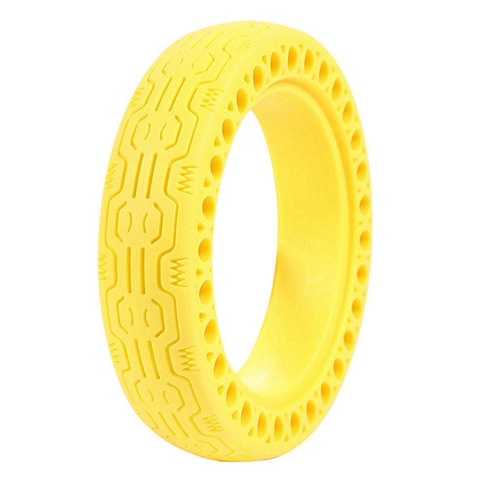 

Durable Anti-Explosion Solid Rubber Tire For Xiaomi Mijia M365 Electric Scooter - Yellow