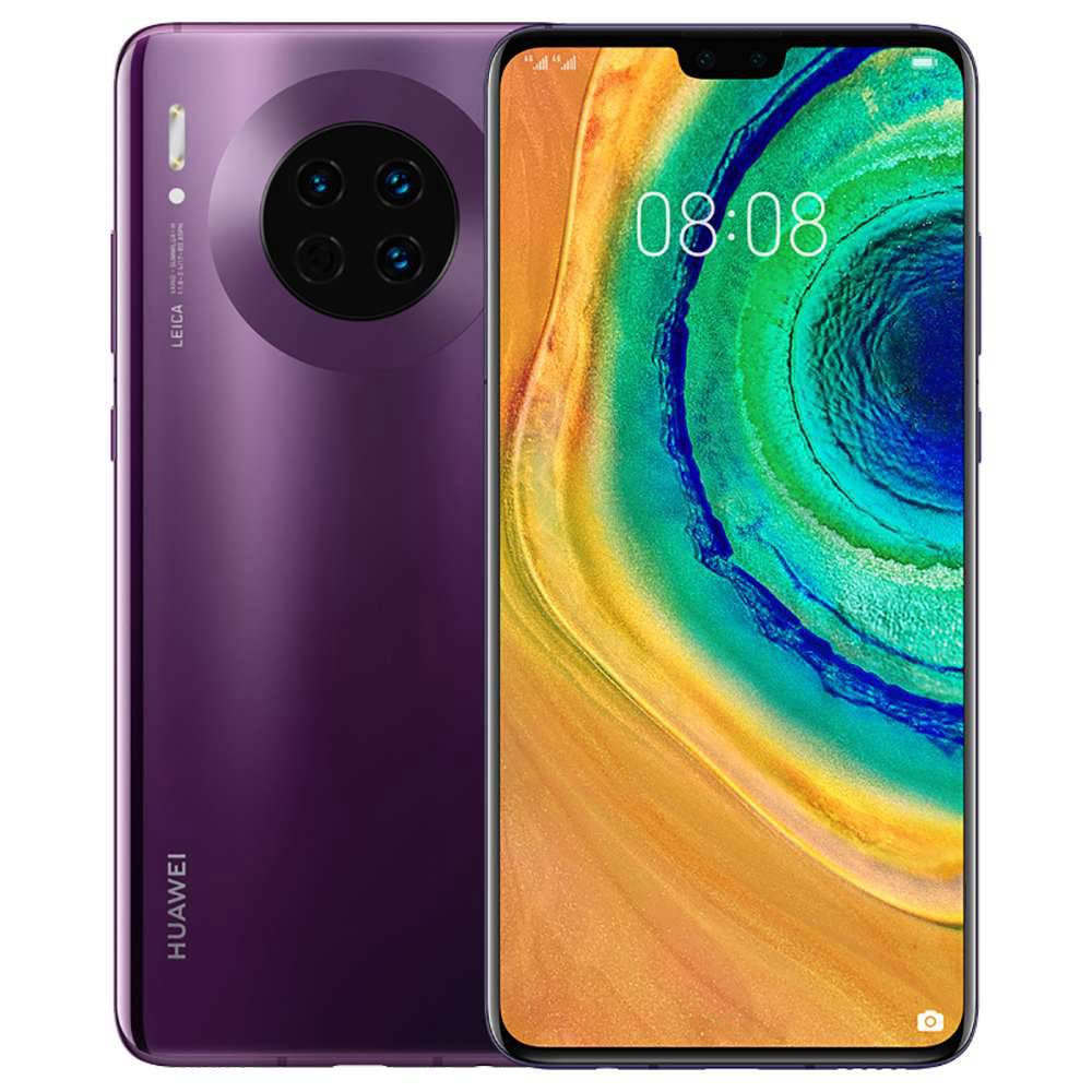 

HUAWEI Mate 30 CN Version 6.62 Inch 4G LTE Smartphone Kirin 990 6GB 128GB 40.0MP+16.0MP+8.0MP Triple Leica Rear Cameras NFC Fingerprint ID Dual SIM Android 10.0 - Cosmic Purple
