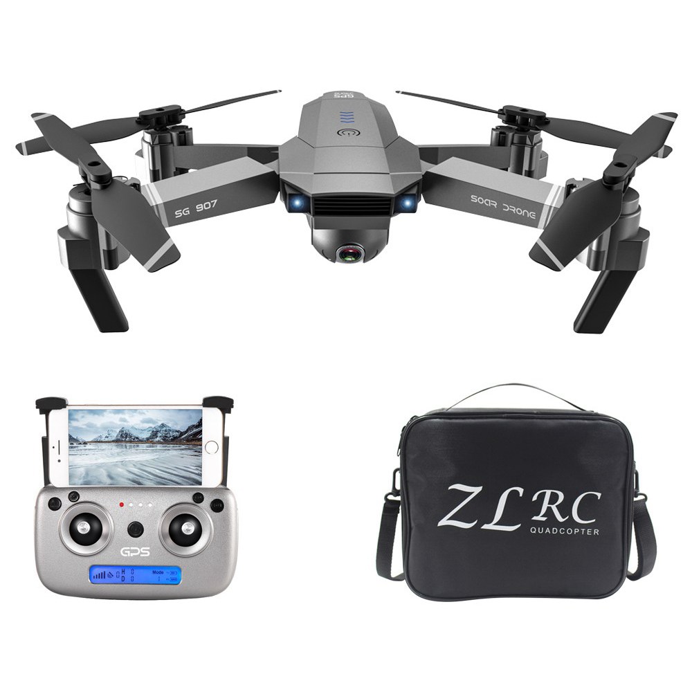 

ZLL SG907 4K 5G WIFI FPV GPS Foldable RC Drone With Adjustable 120 Degree Wide-angle Camera 50x Zoom Optical Flow Positioning RTF - One Battery With Bag