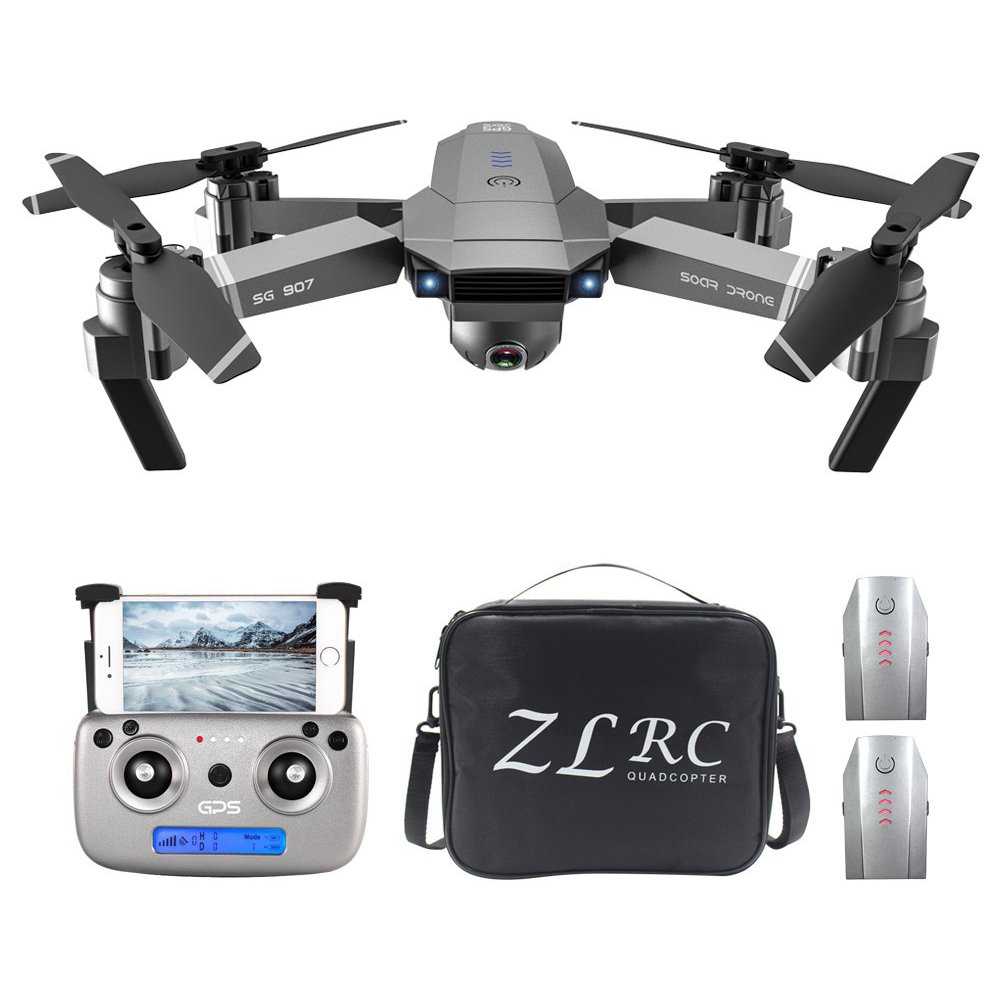 

ZLL SG907 4K 5G WIFI FPV GPS Foldable RC Drone With Adjustable 120 Degree Wide-angle Camera 50x Zoom Optical Flow Positioning RTF - Three Batteries With Bag