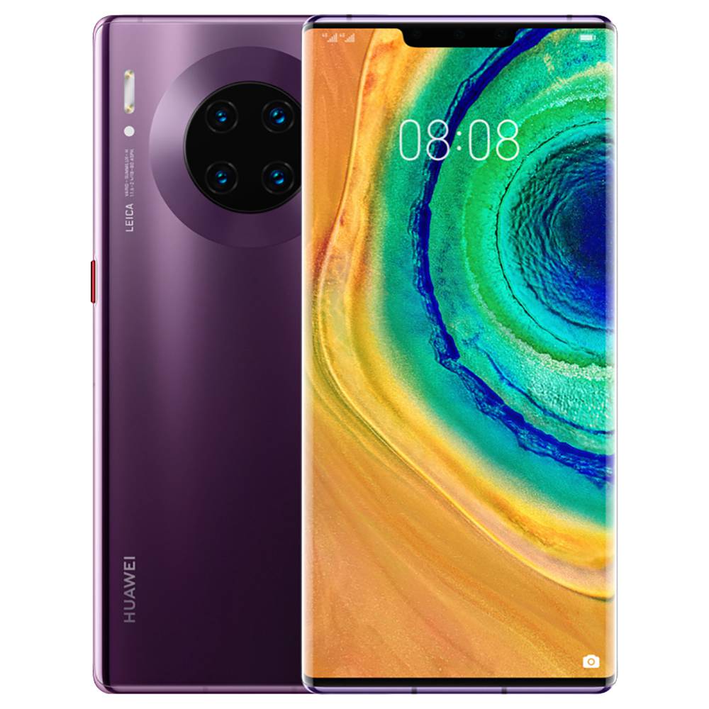 

HUAWEI Mate 30 Pro CN Version 5G Smartphone 6.53" OLED Display Kirin 990 8GB 256GB 40.0MP+40.0MP+8.0MP+3D Depth Sensing Quad Rear Cameras NFC Fingerprint ID Dual SIM Android 10.0 - Cosmic Purple