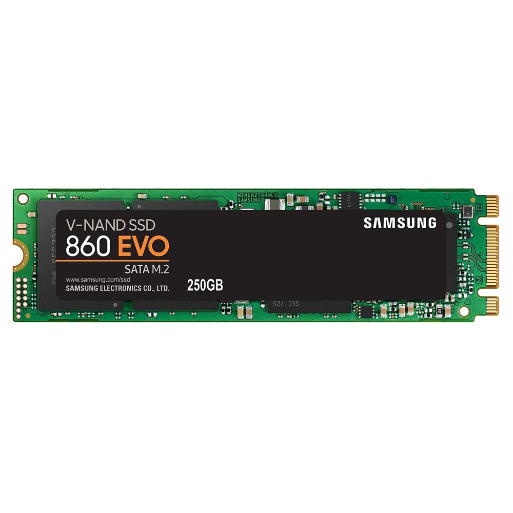 

Samsung 860 EVO M.2 Internal SSD 250GB SATA3 Interface Max Speed 550 MB/s Solid State Drive - Black