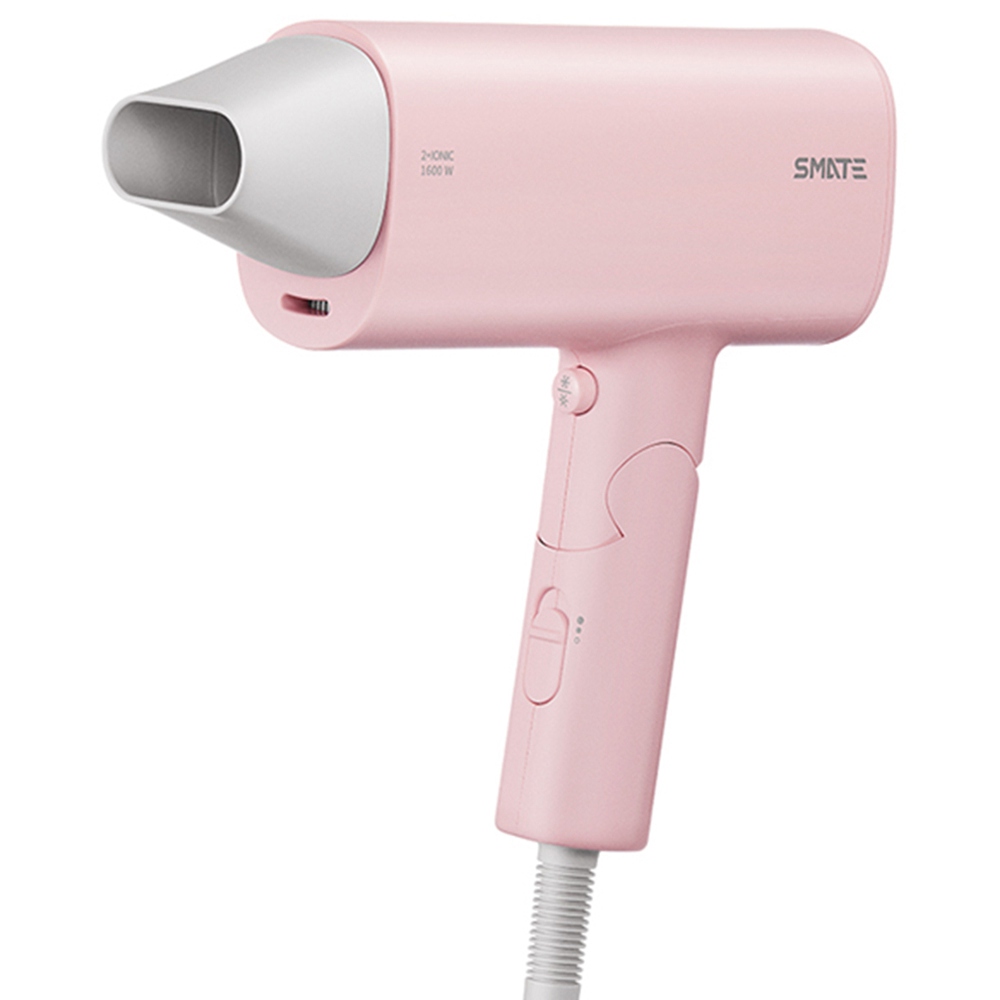 

Smate SH-A161 Anion Hair Dryer 1600W Fast Drying Foldable Portable US Plug - Pink