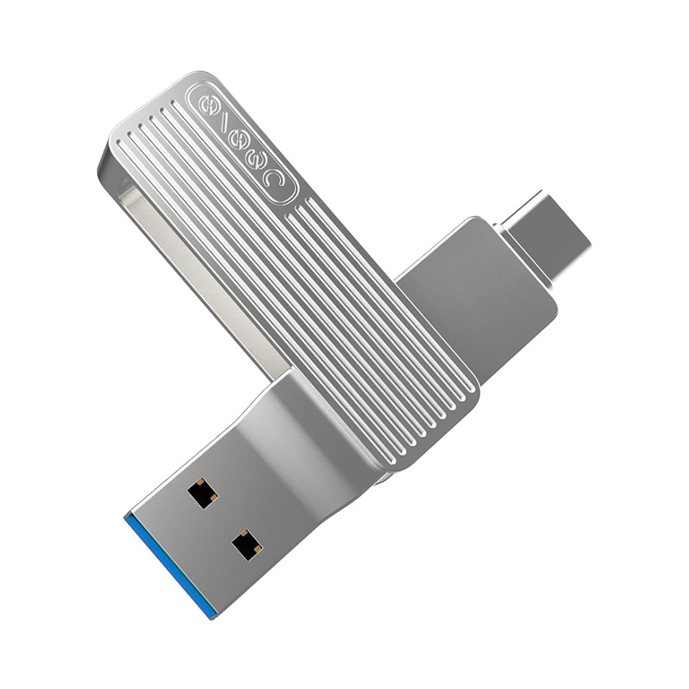 

Jesis M1 32GB Metal USB Flash Drive 360 Degree Rotation Design Dual Interface - Silver