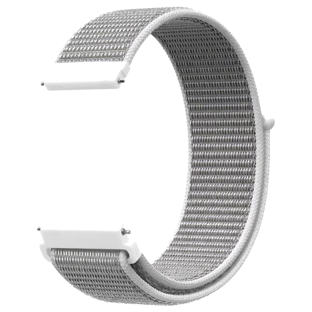 

Replacement Watch Band For Huami Amazfit GTS Loop Nylon Canvas Strap - White
