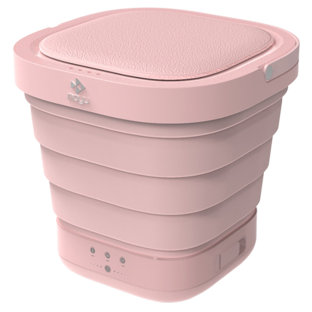 

Moyu Portable Foldable Washing Machine Mini Compact Electric Automatic Small Household Underwear Washer And Dryer Laundry Machine Energy-saving For Travel Dormitory From Xiaomi Eco-system- Pink