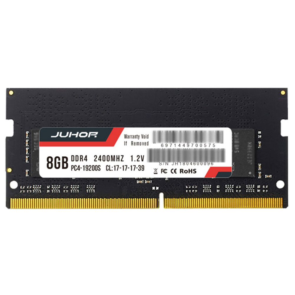 

Juhor DDR4 8G 2400Mhz 1.2V 260 Pin RAM Memory Module For PC Laptop - Black