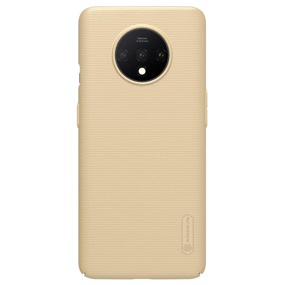 

NILLKIN Protective Frosted PC Phone Case For Oneplus 7T Smartphone - Gold