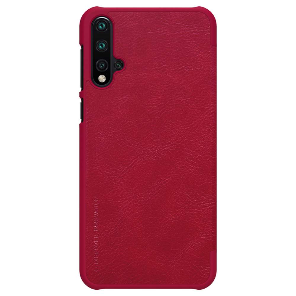 

NILLKIN Protective Leather Phone Case For HUAWEI Nova 5 / Nova 5 Pro Smartphone - Red