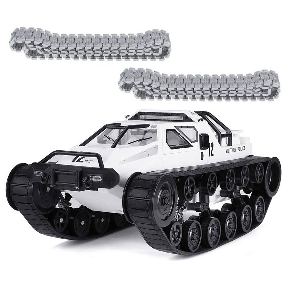 

SG 1203 1:12 2.4G Military Police Drift RC Tank 12km/h High-speed RC Vehicle RTR With Metal Plastic Track - White