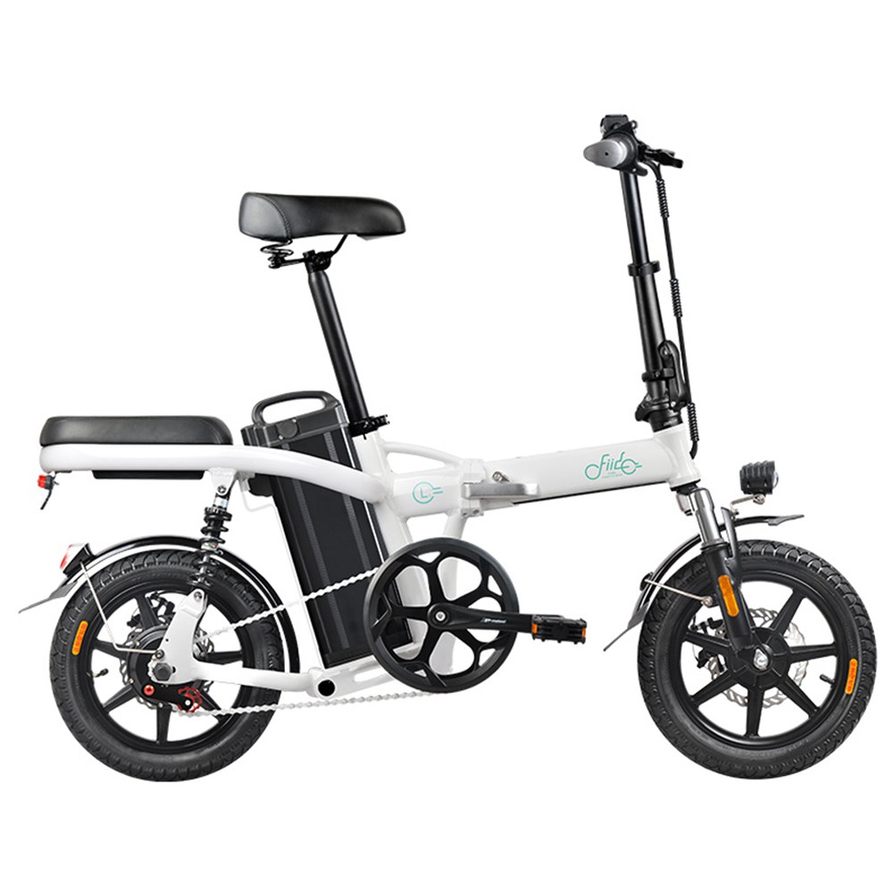 

FIIDO L2 Folding Electric Moped Bike City Bike Commuter Bike Max 25km/h Three Riding Modes 20Ah Lithium Battery 14 Inch Tire - White