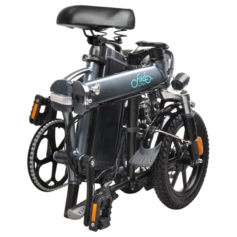 Fiido L Folding Electric Moped Bike Ah Max Km H Dark Gray