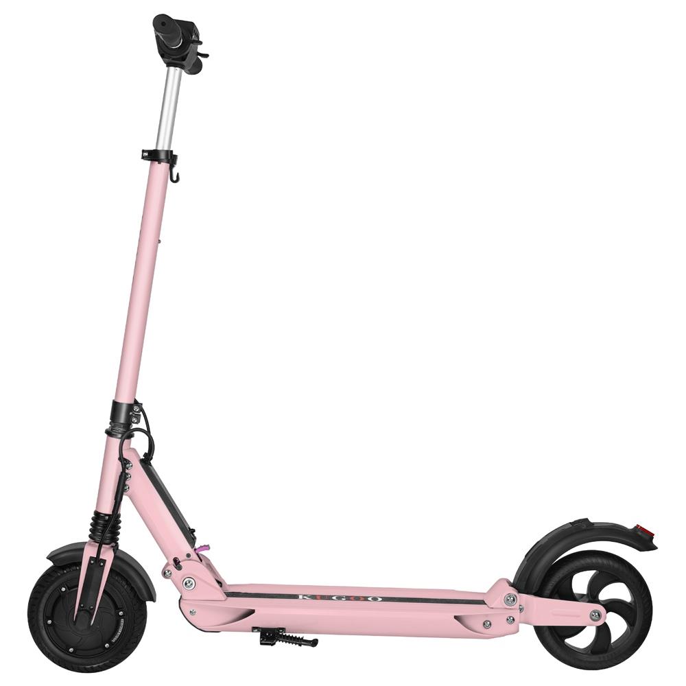 

KUGOO S1 Folding Electric Scooter 350W Motor LCD Display Screen 3 Speed Modes 8.0 Inches Solid Rear Anti-Skid Tire - Pink