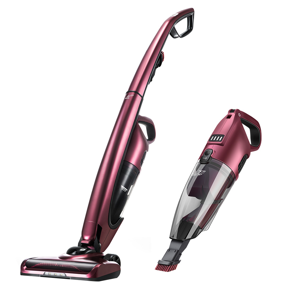 

PUPPYOO WP511 Upright Cordless Handheld Vacuum Cleaner 7000Pa Suction Power 30 Minutes Runtime 2 In 1 Vacuum - Red