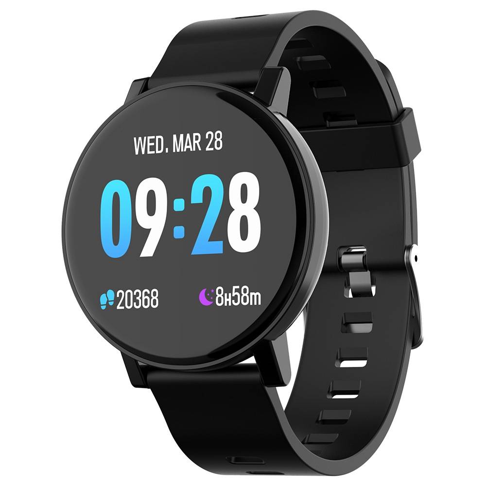 

Makibes T10 SmartWatch 1.3 Inch IPS Screen IP68 Water Resistant Heart Rate Blood Pressure Monitor Fitness Tracker - Black