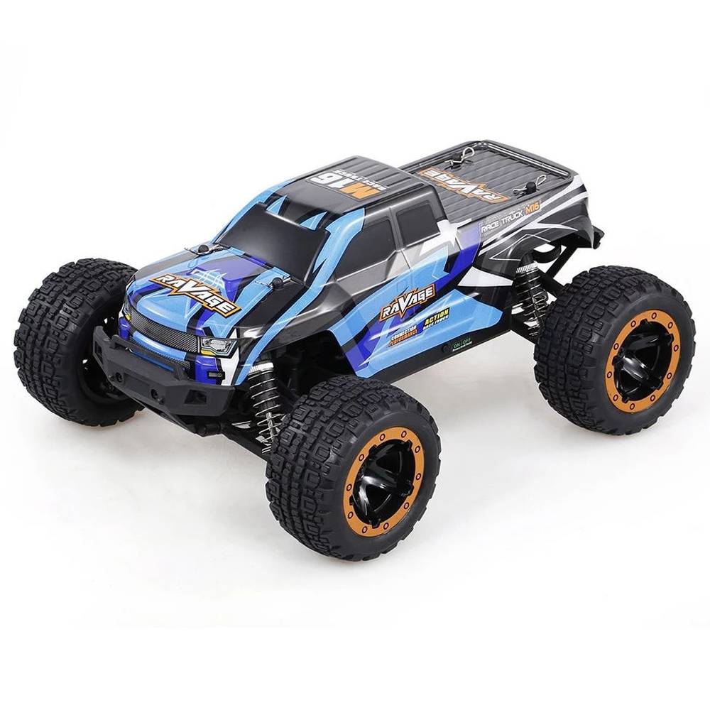 

HAIBOXING 16889 2.4G 4WD 1/16 Brushless Splash Waterproof 30km/h Off-road Monster Truck RC Car RTR - Blue