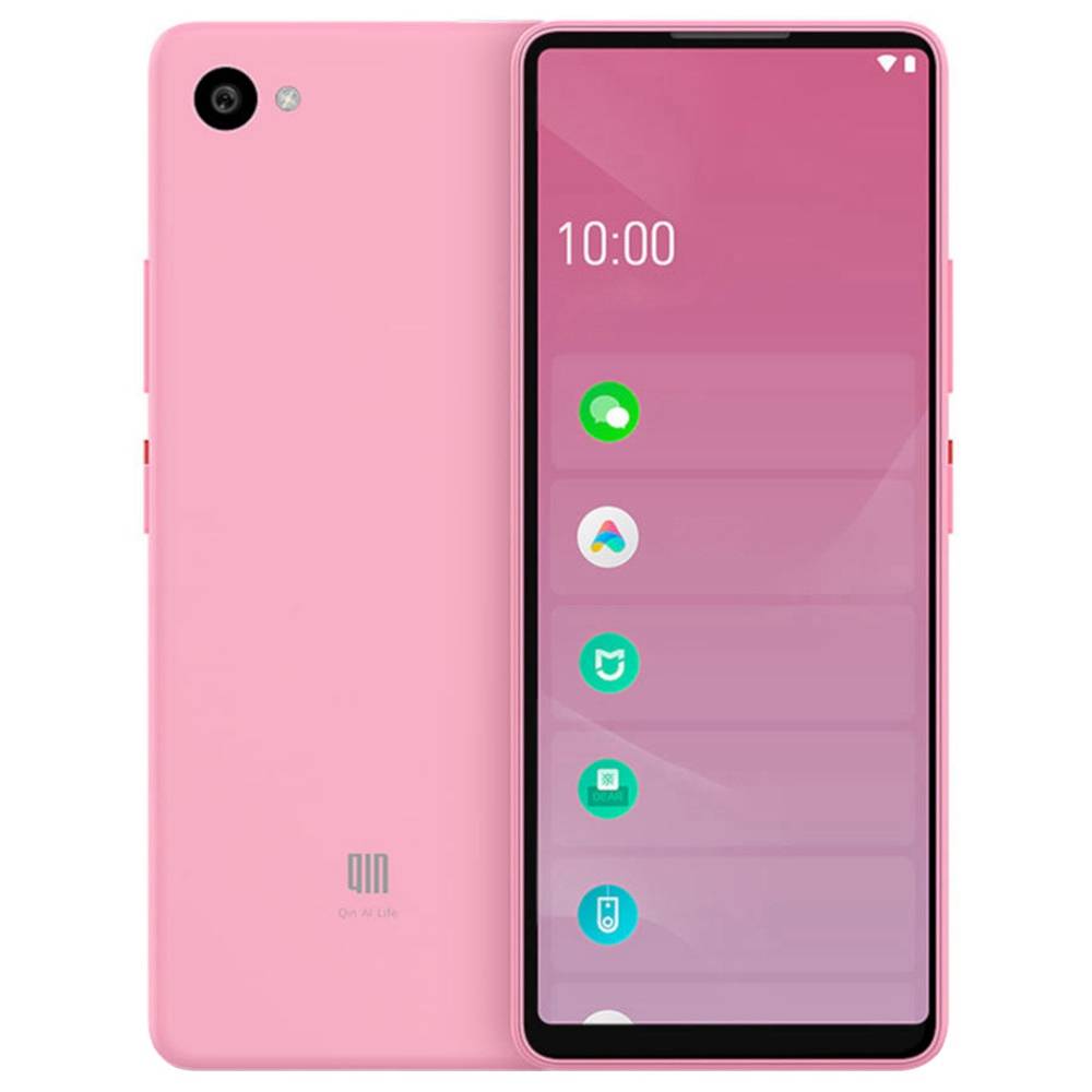 

QIN Full Screen Bar Phone CN Version 4G LTE 5.05 Inch FHD+ Screen 1GB RAM 32GB ROM Android 9.0 - Pink