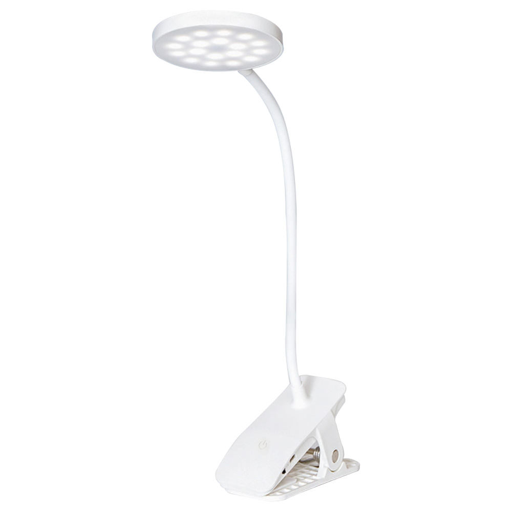 

Portable Rechargeable LED Clip Lamp 5W 100lm 4000K Eye Protection Reading Lamp From Xiaomi Youpin - White