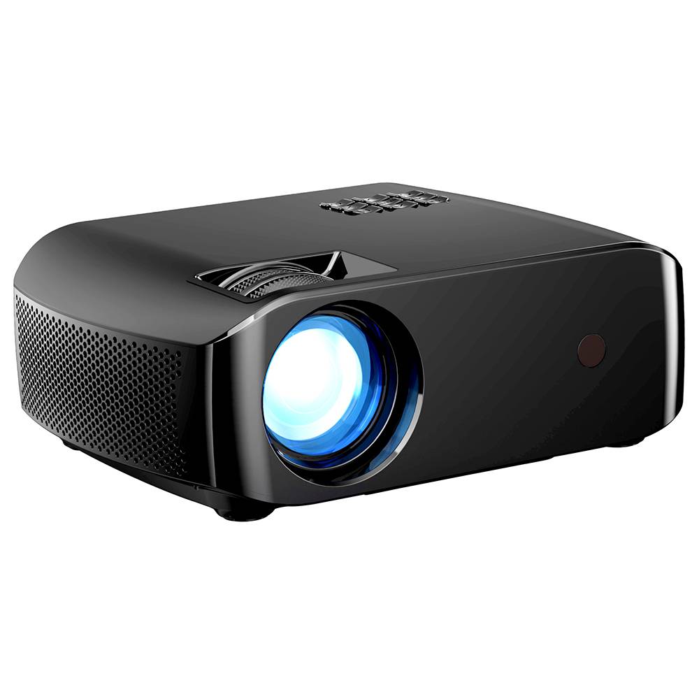 

VIVIBRIGHT F10 720P LED Projector 2800 Lumens 1080P Video Decode 15000:1 Contrast Ratio 300'' Image Size HiFi Stereo Sound 5000 Hours LED Lamp Life - Black