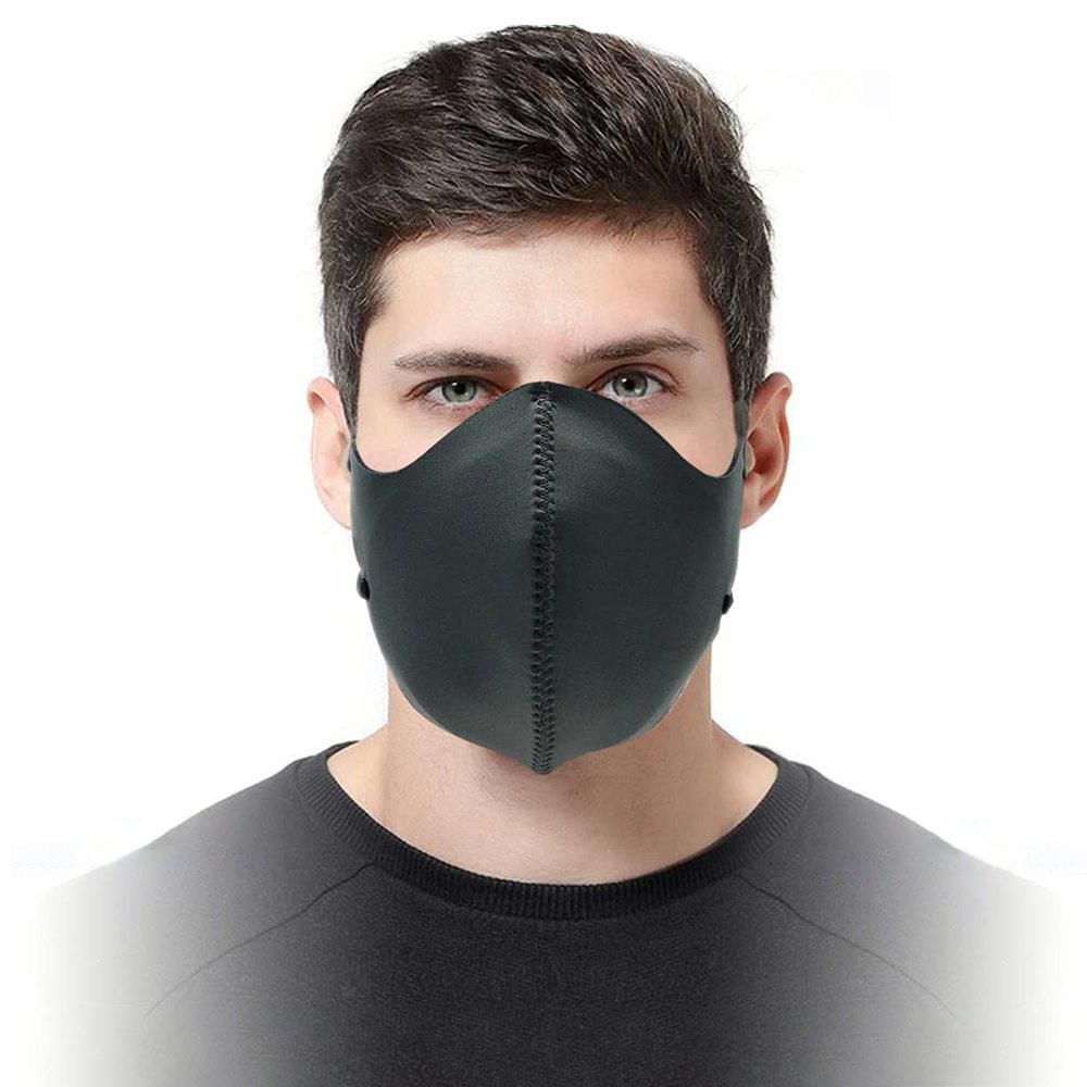 

Reusable Washable FFP3 N99 Face Mask With CE Approved For PM 2.5 Anti-Smog Dust Pollution Allergy Haze - Black