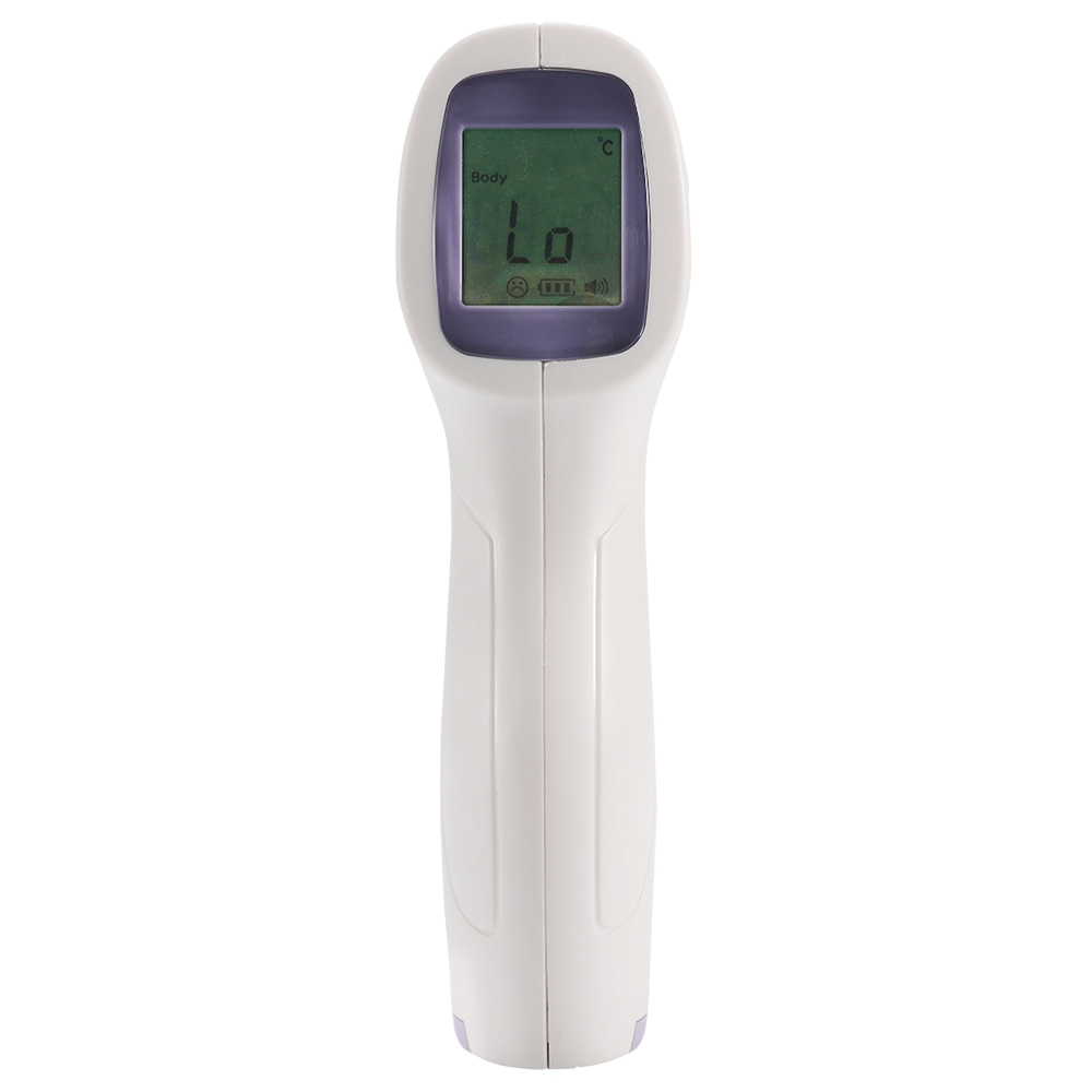 

Hongzhikang Digital Non-contact Infrared Forehead Thermometer LCD Backlight Display - White