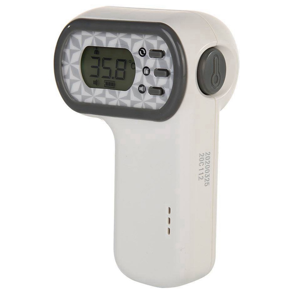 

Portable Digital Non-contact Infrared Forehead Thermometer With CE Certified LCD Backlight Display - White