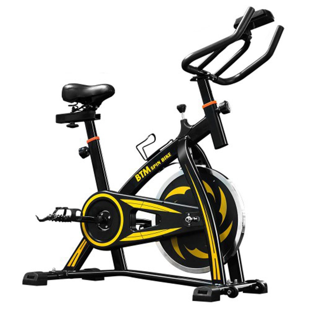 

BTM Indoor Cycling Exercise Bike Height Adjustable Maximum Load 120kg Smart Display Fat Loss Muscle Gain - Yellow