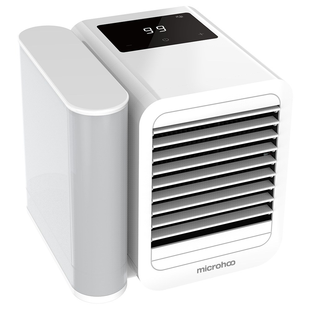 

Portable Summer Air Conditioning Fan from Xiaomi Youpin Refrigeration Humidification Purification Three-in-one Adjustable Wind Speed Angle 1000ml Removable Water Tank USB Type-C Interface - White