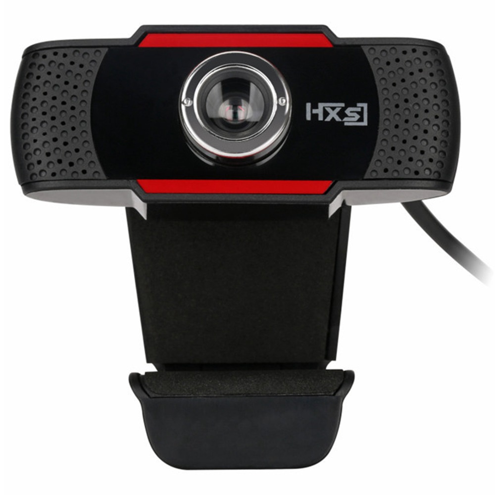 

HXSJ S20 480P HD Webcam 12 Million Pixels Manually Focus Built-in Microphone Adjustable Angle For Desktop Computer Laptop - Black