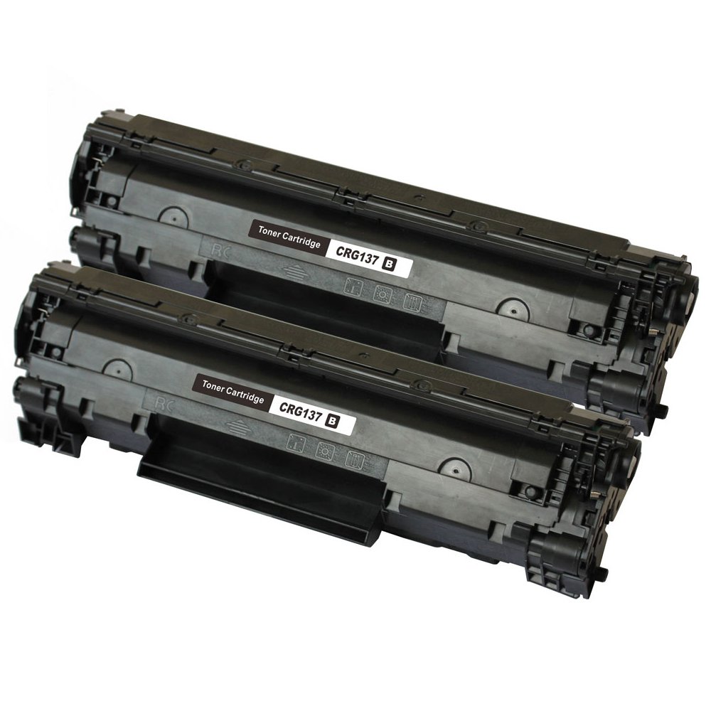 

2PCS Canon CRG137 2BL Toner Cartridge Anti-fading Document Image Printing - Black