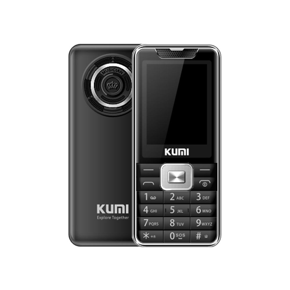 

KUMI Mi1 With Infrared Thermometer Function Phone Global Version 2.4 Inch TFT Screen 32MB RAM 32MB ROM 1700mAh Battery Dual SIM Dual Standby One Key SOS - Black