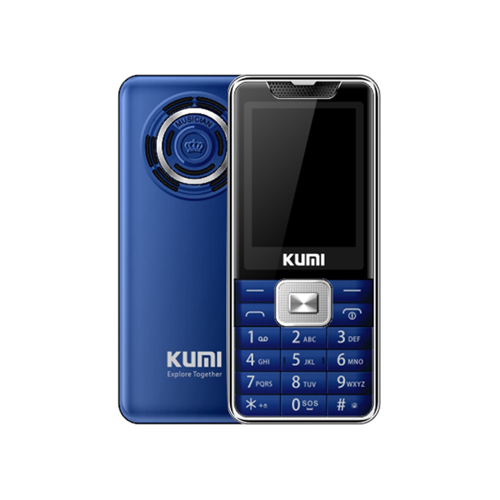 

KUMI Mi1 With Infrared Thermometer Function Phone Global Version 2.4 Inch TFT Screen 32MB RAM 32MB ROM 1700mAh Battery Dual SIM Dual Standby One Key SOS - Blue